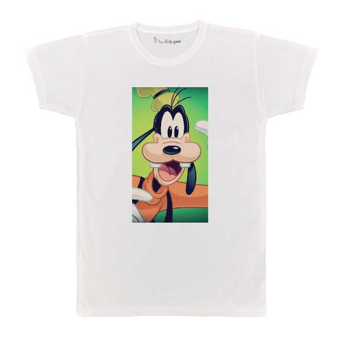 تی شرت آستین کوتاه بچگانه پرمانه طرح گوفی کد pmt.7732