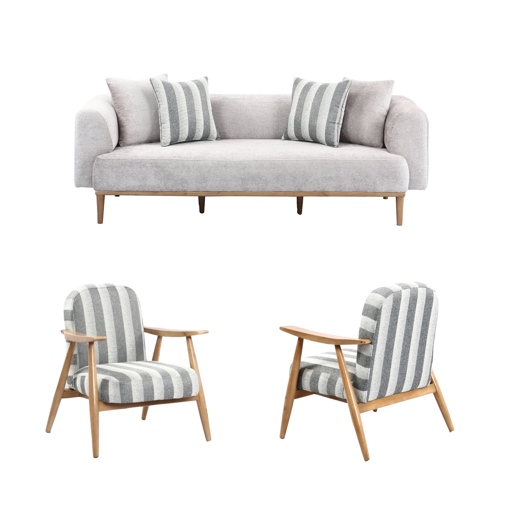 مبل راحتی پنج نفره مدل مینیمال 