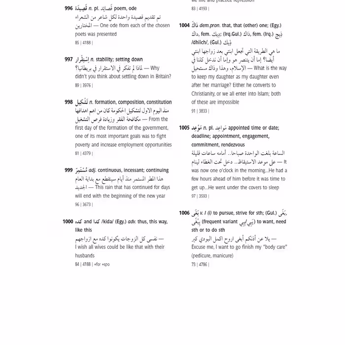 کتاب a frequency dictionary of Arabic اثر Tim Buckwalter نشر Routledge