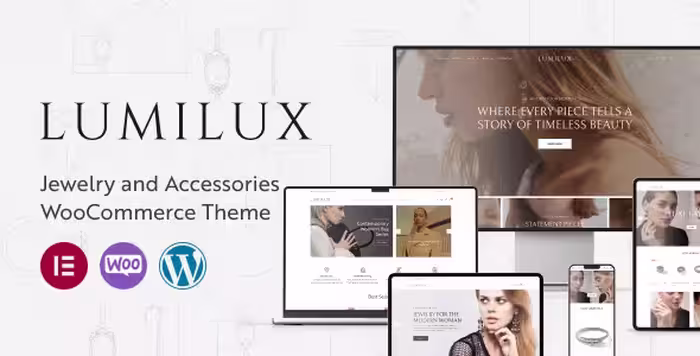 دانلود Lumilux لومیلوکس قالب فروشگاهی جواهرات وردپرس