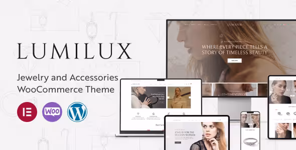 دانلود Lumilux لومیلوکس قالب فروشگاهی جواهرات وردپرس
