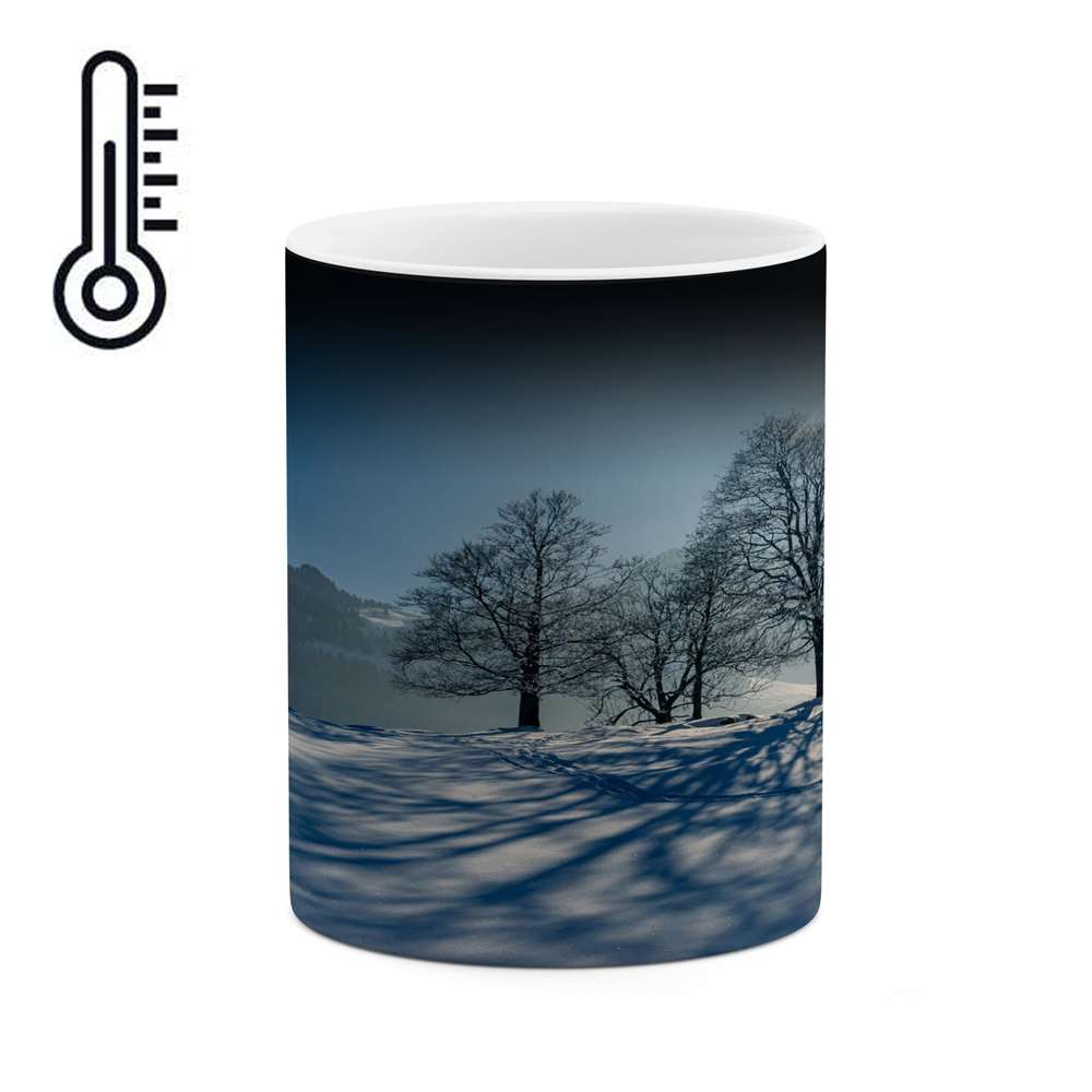 ماگ حرارتی کاکتی طرح منظره برفی مدل mgh14942