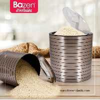 جا حبوبات یا جای قند و شکر استیل پرو 4 کیلویی  بازن bazen تایلندی در پلاسکو دهقان 