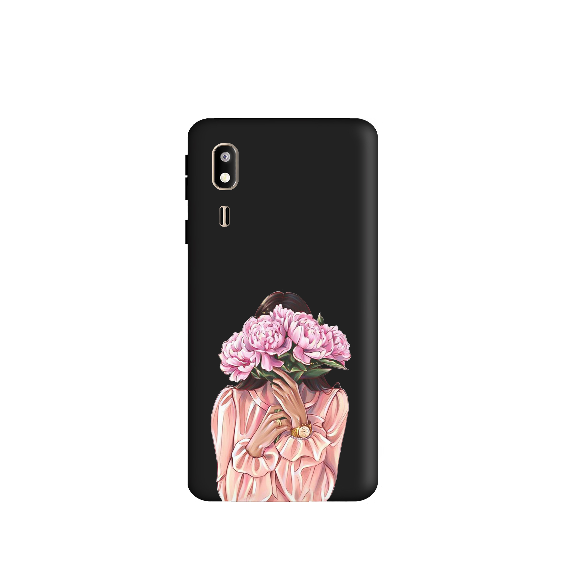 کاور طرح دخترانه گل کد y344 مناسب برای گوشی موبایل سامسونگ Galaxy A2core