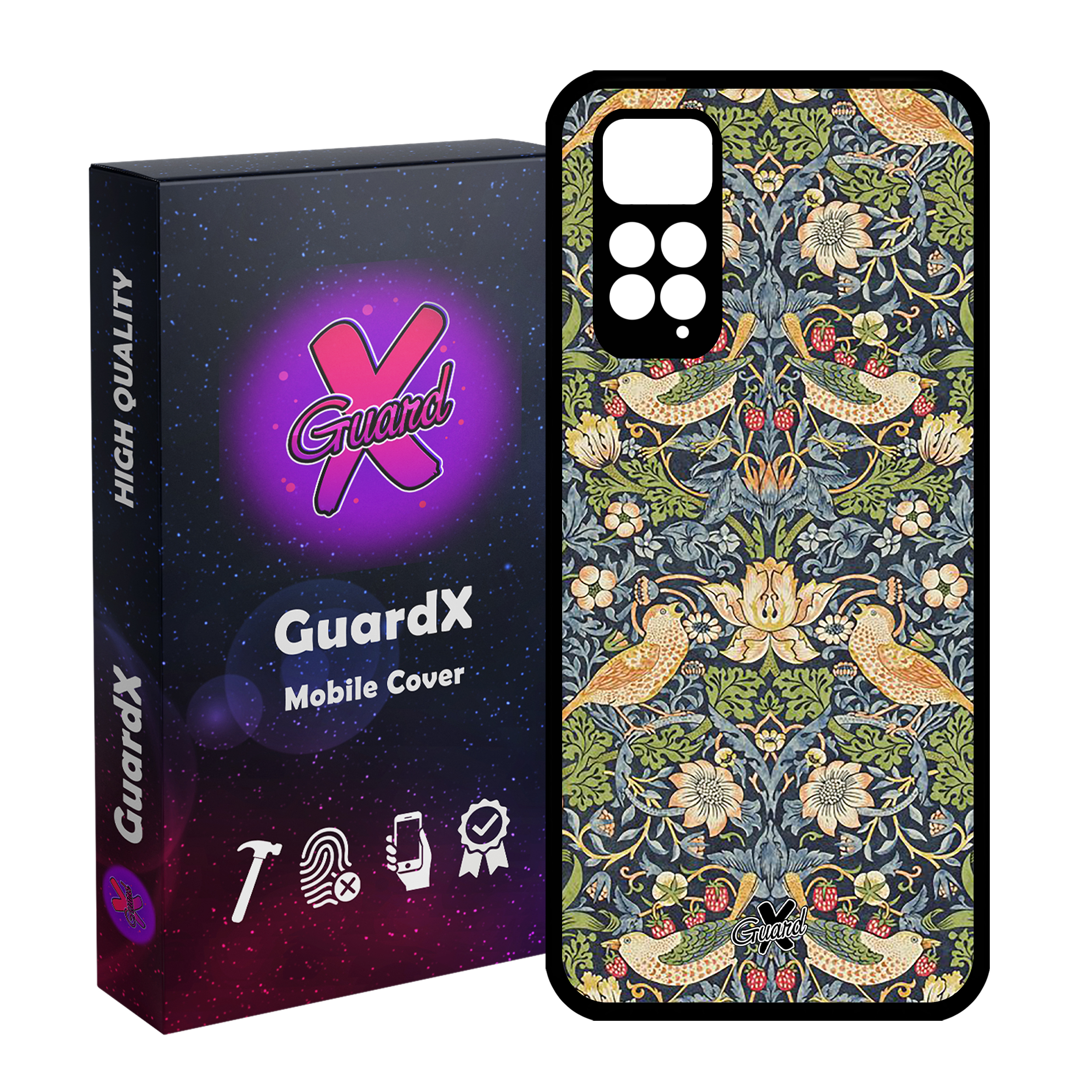 کاور گارد ایکس طرح سنتی مدل Glass10258 مناسب برای گوشی موبایل شیائومی Redmi Note 11S/ Note 11 4G