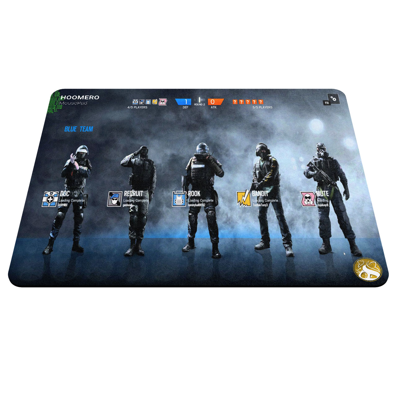 ماوس پد هومرو مدل A4410 طرح بازی Tom Clancys Rainbow Six
