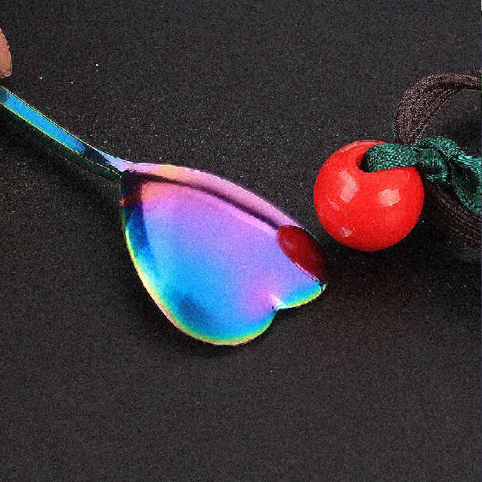 قاشق شربت خوری مدل قلبی کد 00576 مجموعه 6 عددی