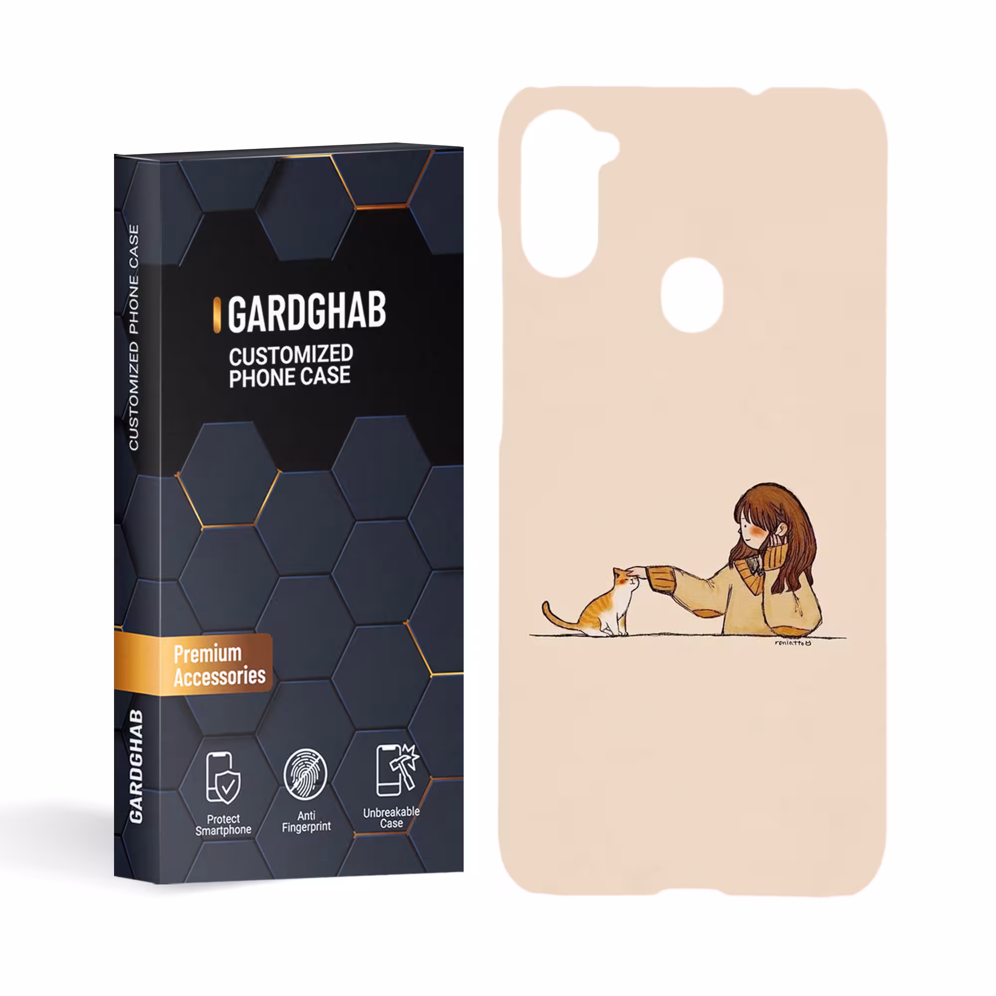 کاور گارد قاب مدل دخترانه مناسب برای گوشی موبایل سامسونگ galaxy A11