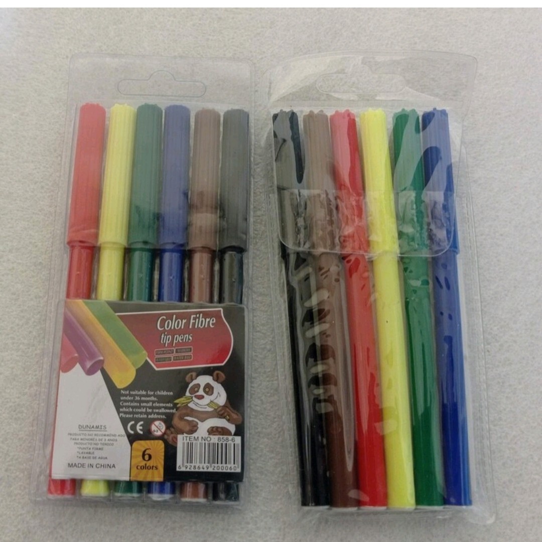 ماژیک نقاشی 6رنگ طلقی پاندا