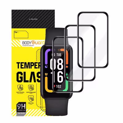محافظ صفحه نمایش بادیگارد مدل PMMA مناسب برای ساعت هوشمند شیائومی Redmi Band Pro بسته 3 عددی