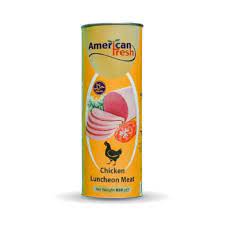 کنسرو کالباس مرغ 850 گرم امریکن فرش – American fresh CHicken flavour Luncheon meat