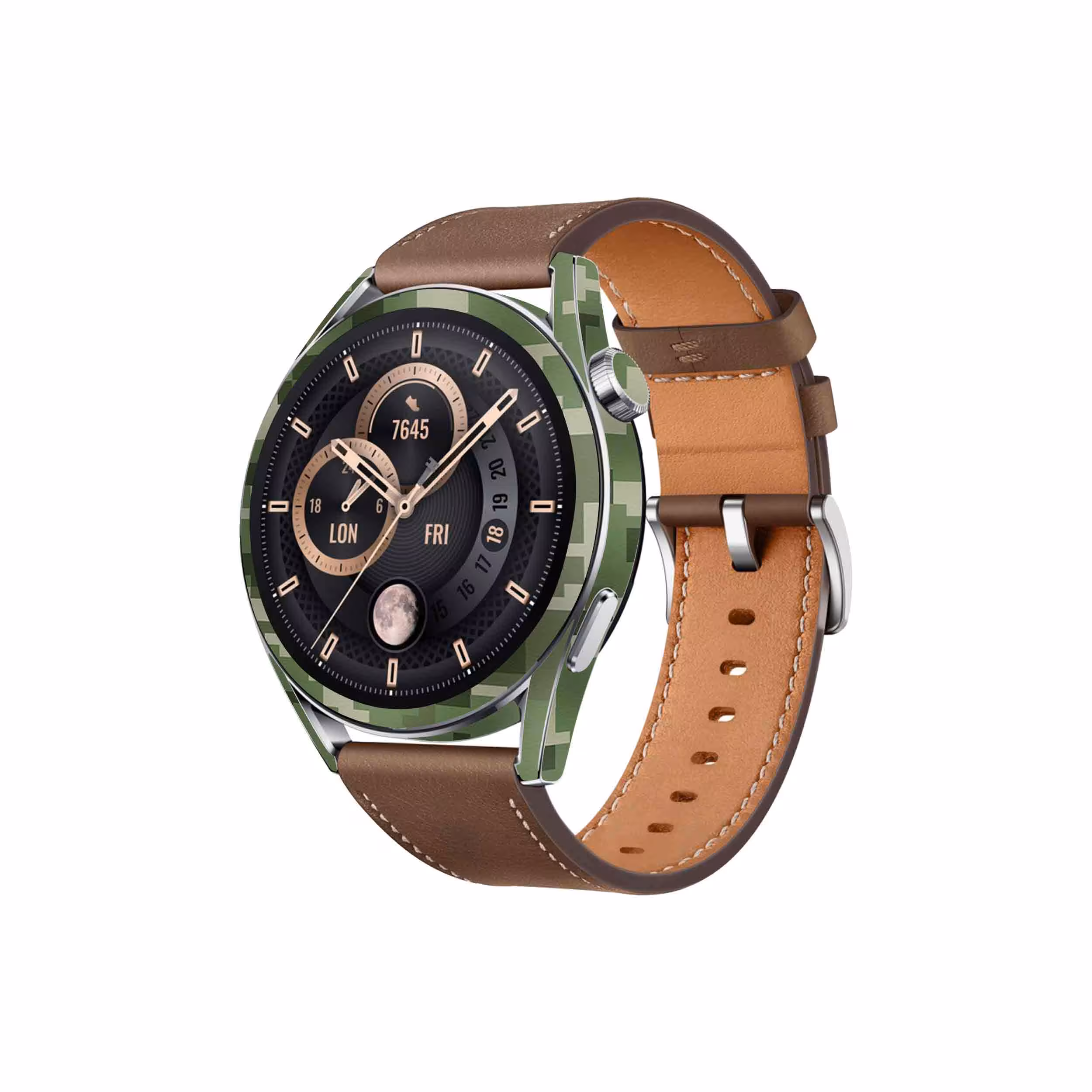 برچسب ماهوت طرح Army-Green-Pixel مناسب برای ساعت هوشمند هوآوی Watch GT 3 46mm