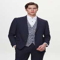 کت وشلوار آبی مردانه SLIM FIT NAVY TEAM با ترکیب TWN