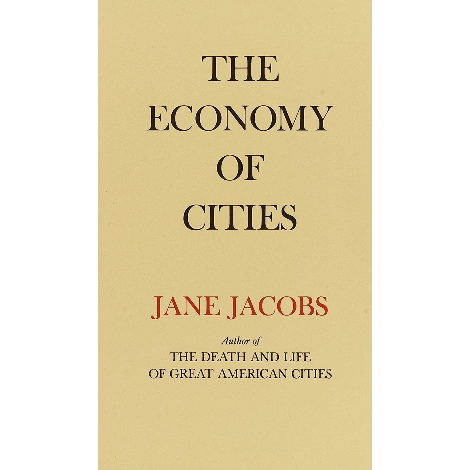 کتاب The Economy of Cities اثر Jane Jacobs انتشارات Vintage