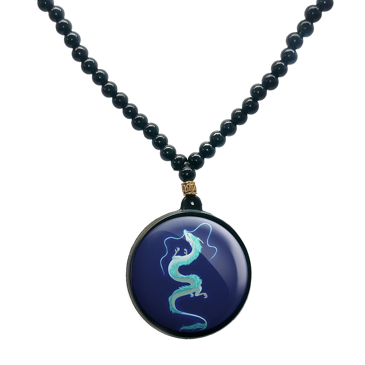 گردنبند پرمانه طرح Spirited Away کد pmd.25652 مدل دو طرفه