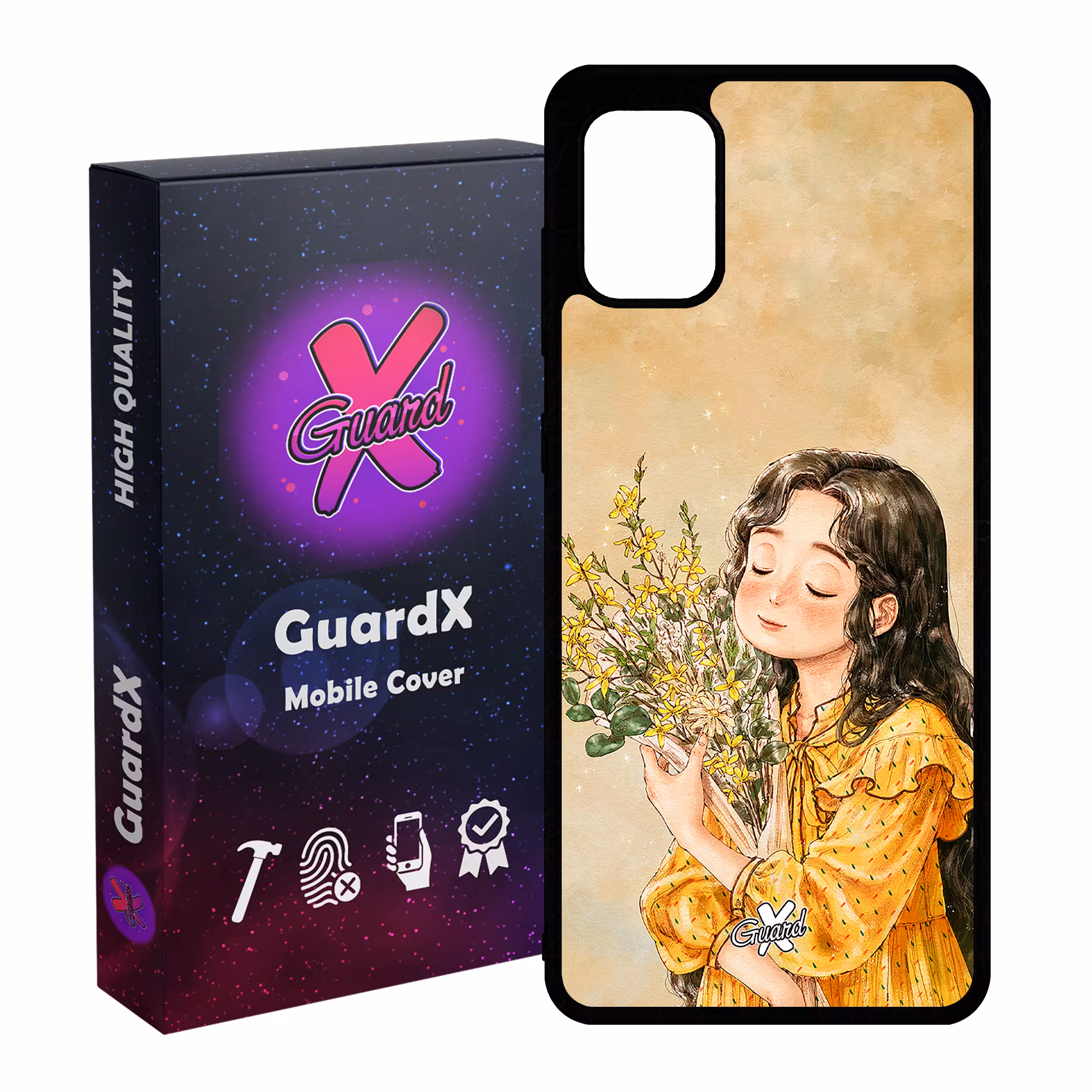 کاور گارد ایکس طرح دختر مدل Glass10232 مناسب برای گوشی موبایل سامسونگ Galaxy A31