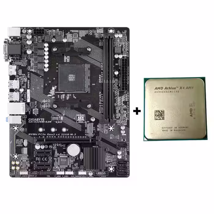 قیمت و خرید باندل مادربرد گیگابایت GIGABYTE GA-A320M-S2H AMD Athlon X4