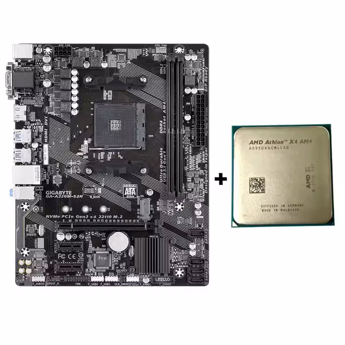 قیمت و خرید باندل مادربرد گیگابایت GIGABYTE GA-A320M-S2H AMD Athlon X4