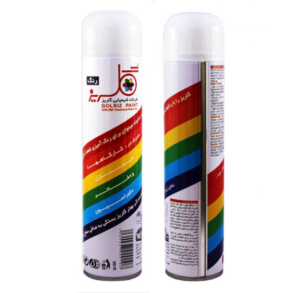 اسپری رنگ سفید مات گلریز کد 2 حجم 300 میلی لیتر بسته 2 عددی