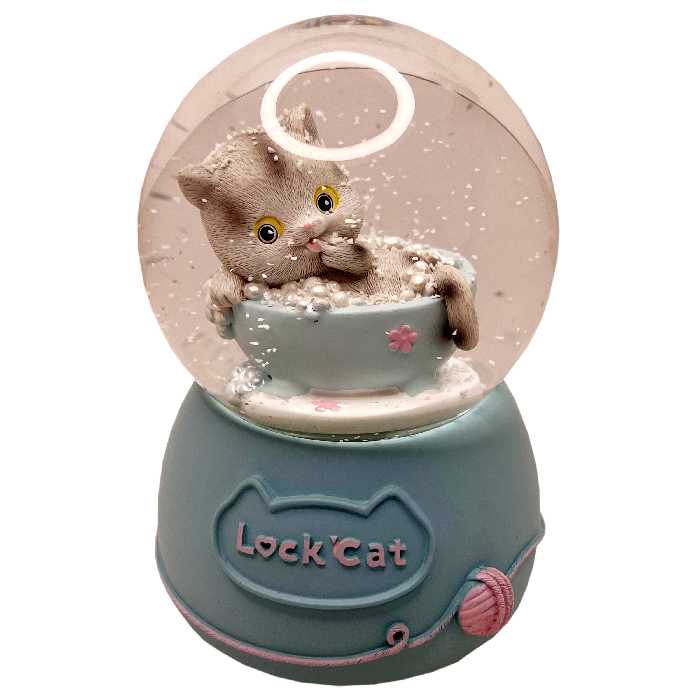 گوی موزیکال مدل پمپی Luck Cat طرح گربه شانس کد PA4329
