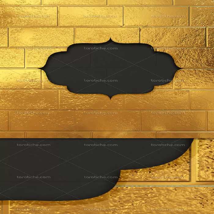 کادر سنتی طلایی رنگ | گرافیک با طعم تربچه