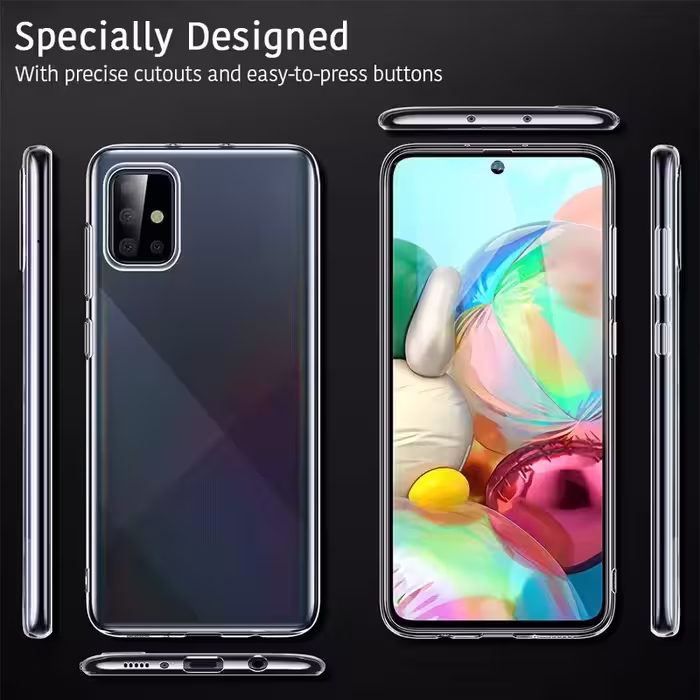 کاور مدل Clear TPU مناسب برای گوشی موبایل سامسونگ Galaxy A71