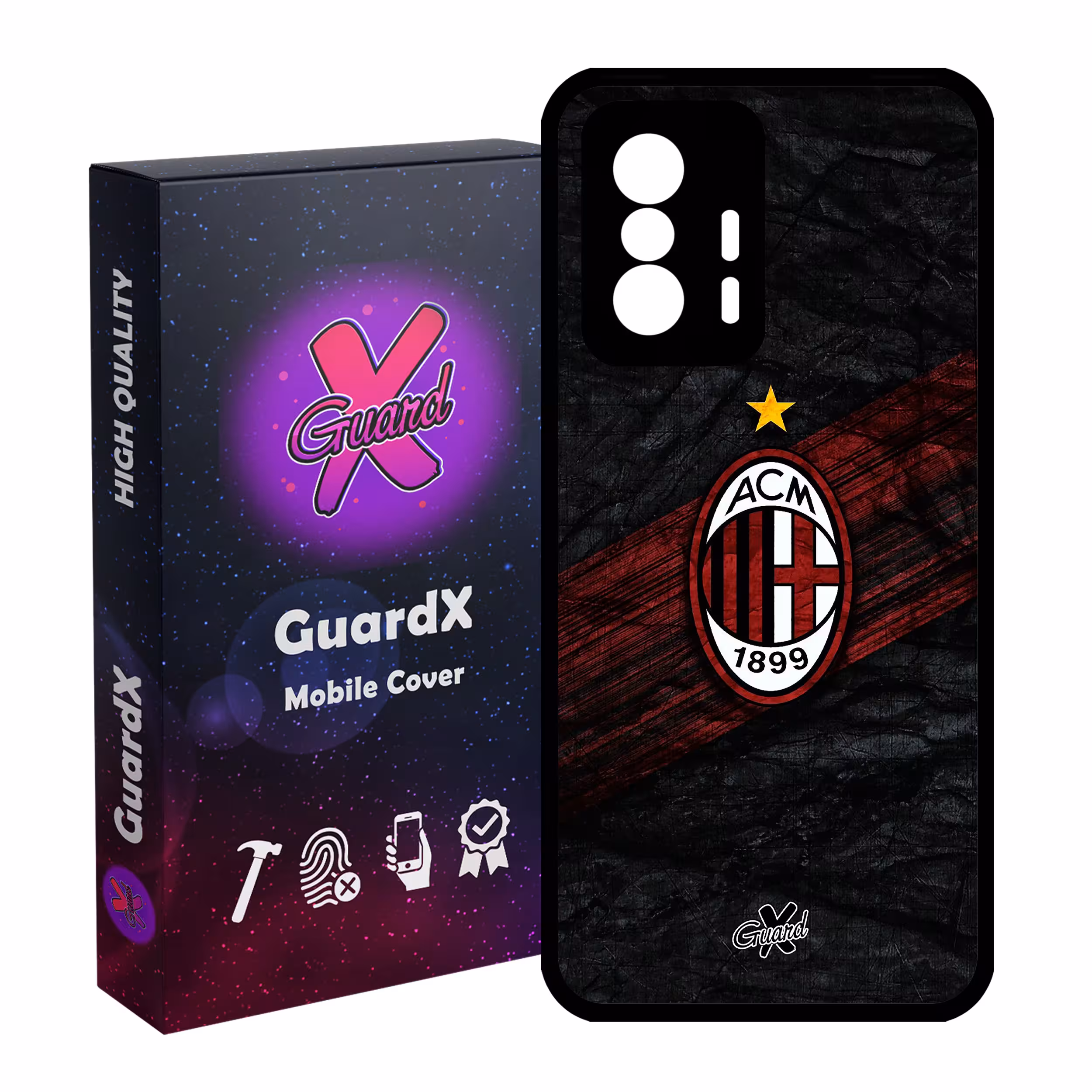 کاور گارد ایکس طرح AC Milan مدل 10057 مناسب برای گوشی موبایل شیائومی 11T Pro / 11T