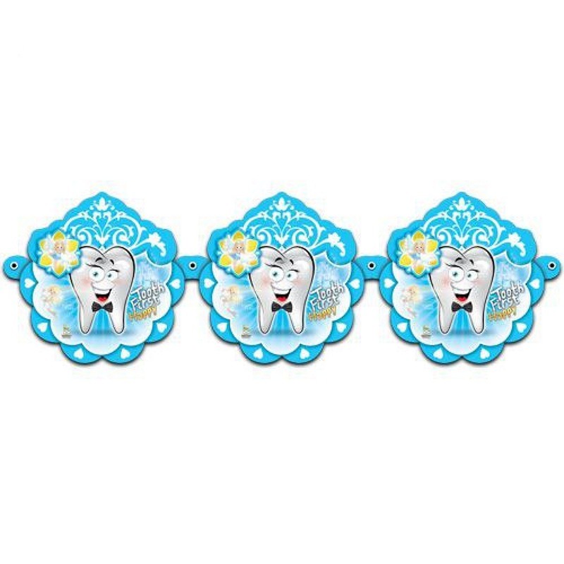 ریسه برجسته تم تولد دندون پسر،10عددی