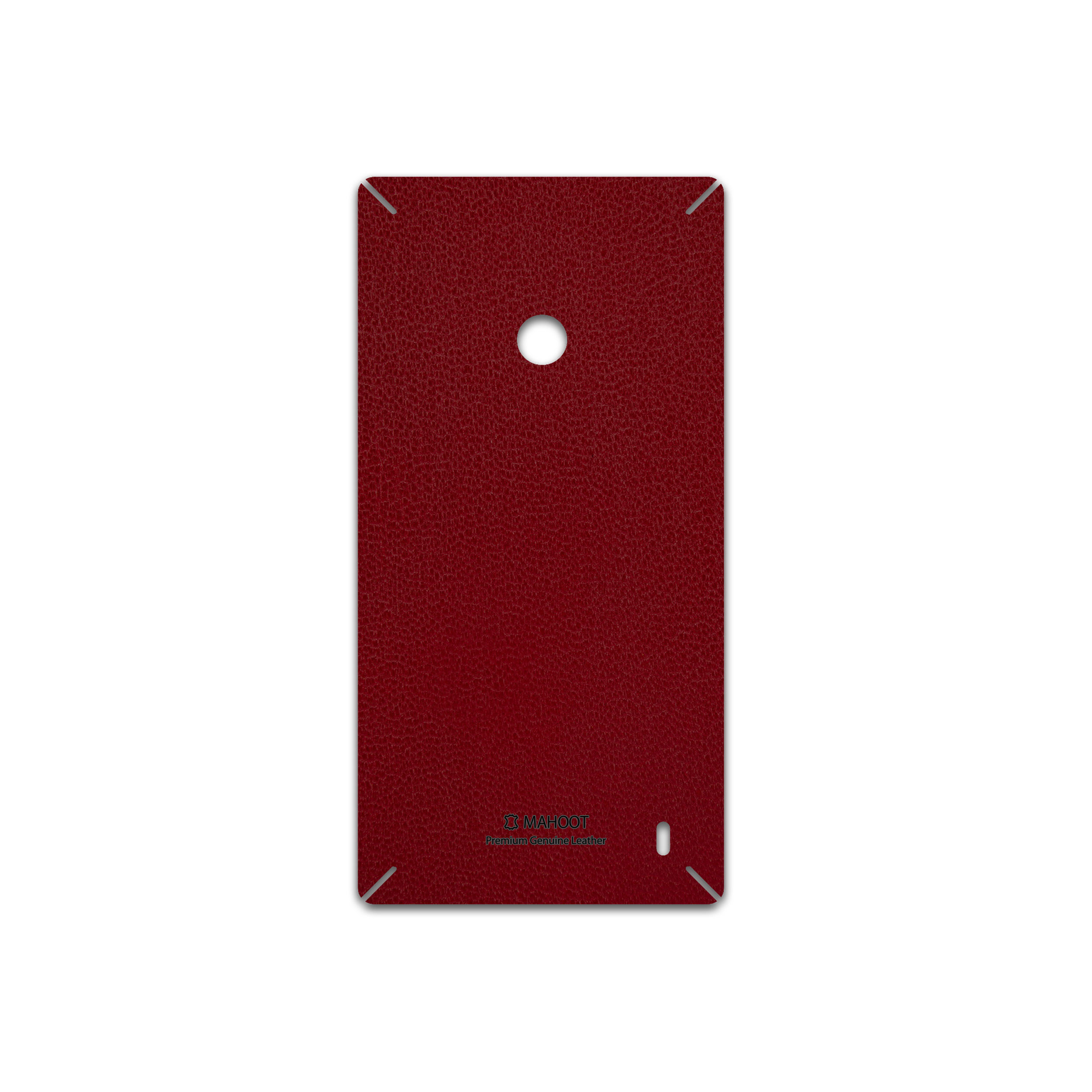 برچسب پوششی ماهوت مدل Red-Leather مناسب برای گوشی موبایل نوکیا Lumia 520