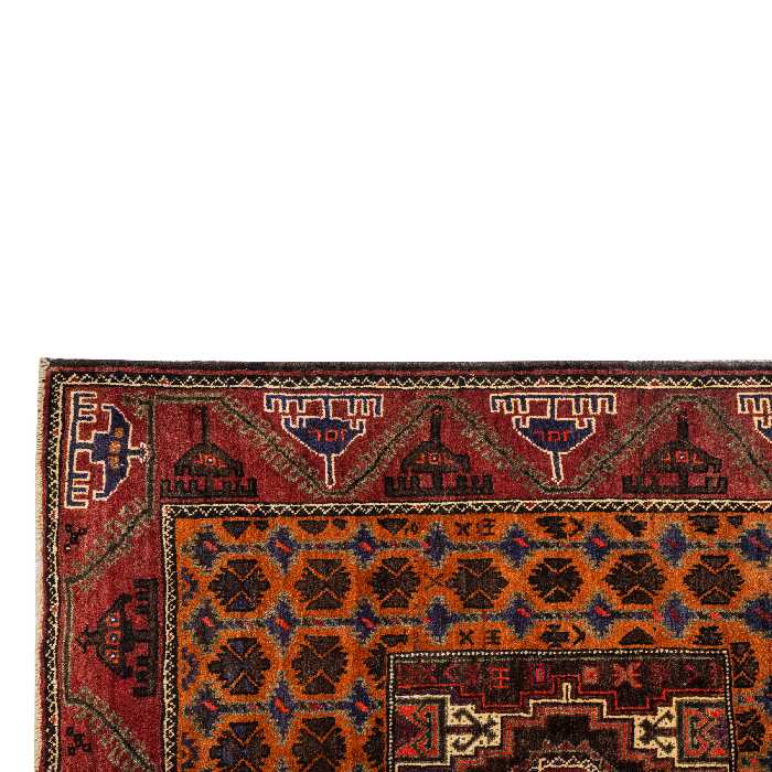 فرش دستبافت دو و نیم متری مدل نقشه بلوچ  کد 33.1835