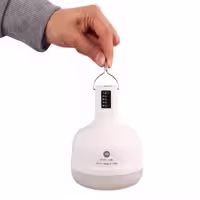 لامپ آویزدار شارژی DP-7813T همراه با پنل خورشیدی