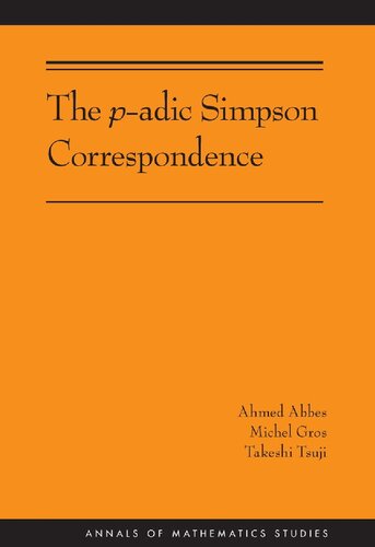 خرید و دانلود نسخه کامل کتاب The p-adic Simpson correspondence