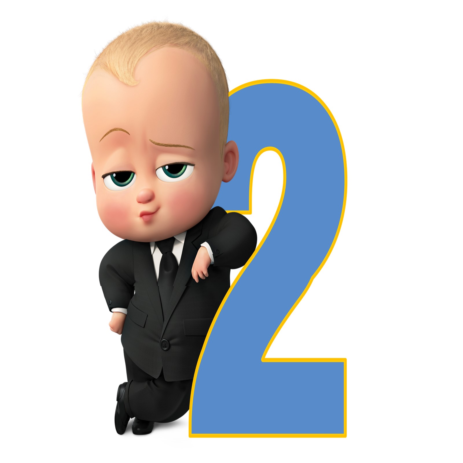 استند رومیزی تولد طرح عدد 2 مدل بچه رئیس کد 01