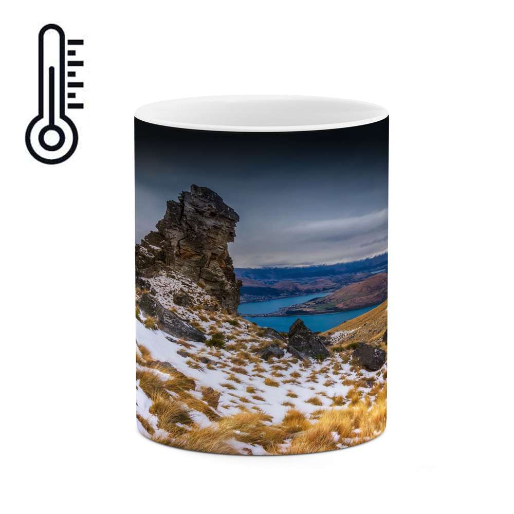 ماگ حرارتی کاکتی طرح منظره برفی مدل mgh14963