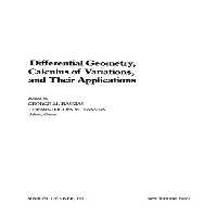 خرید و دانلود نسخه کامل کتاب Differential Geometry, Calculus of Variations, and Their Applications [some pages only]