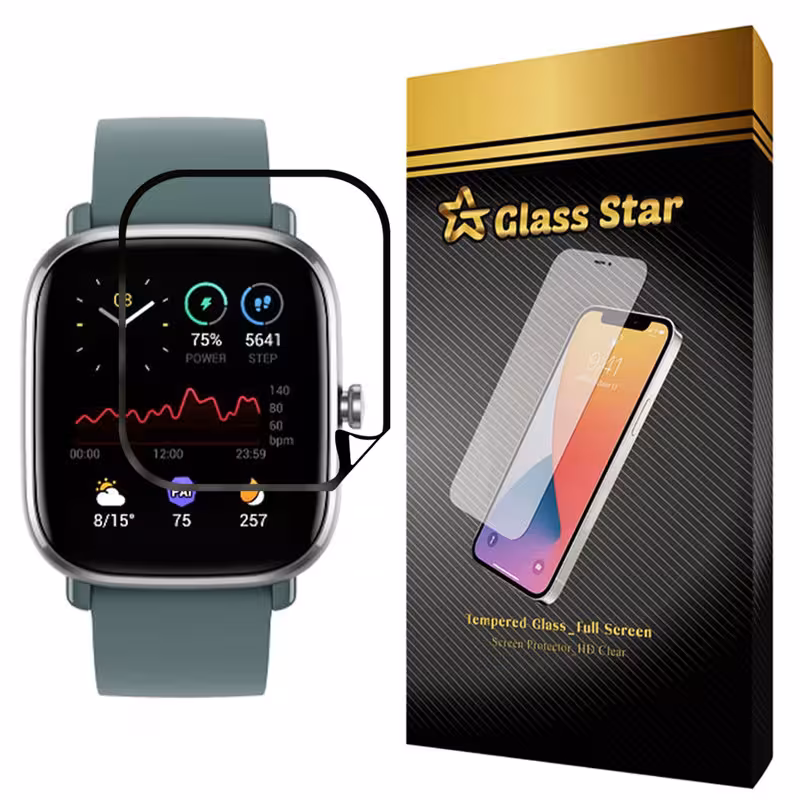 محافظ صفحه نمایش گلس استار مدل PMGA-Glass مناسب برای ساعت هوشمند شیائومی Amazfit GTS 2 Mini | کالا برتری