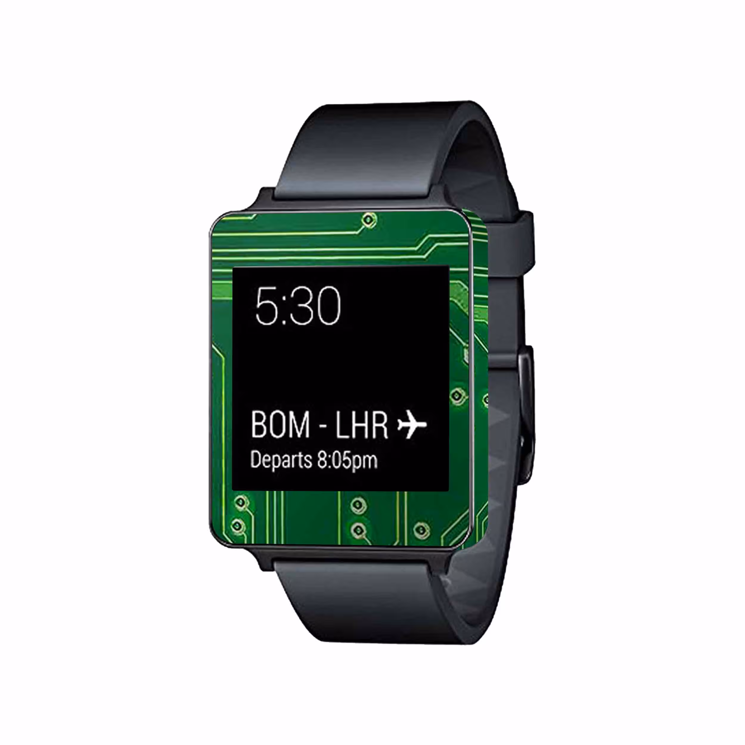 برچسب ماهوت طرح Green Printed Circuit Board مناسب برای ساعت هوشمند ال جی G Watch