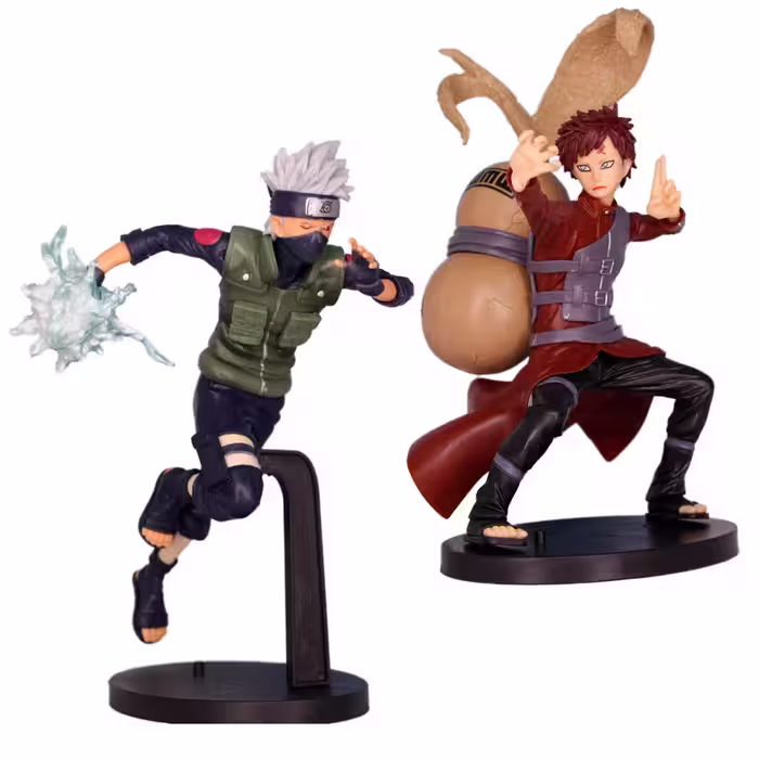 فیگور مدل ناروتو Naruto طرح کاکاشی و گارا مجموعه 2 عددی
