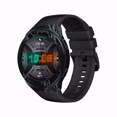 برچسب ماهوت طرح Graphite Green Marble مناسب برای ساعت هوشمند هوآوی Watch GT 2e