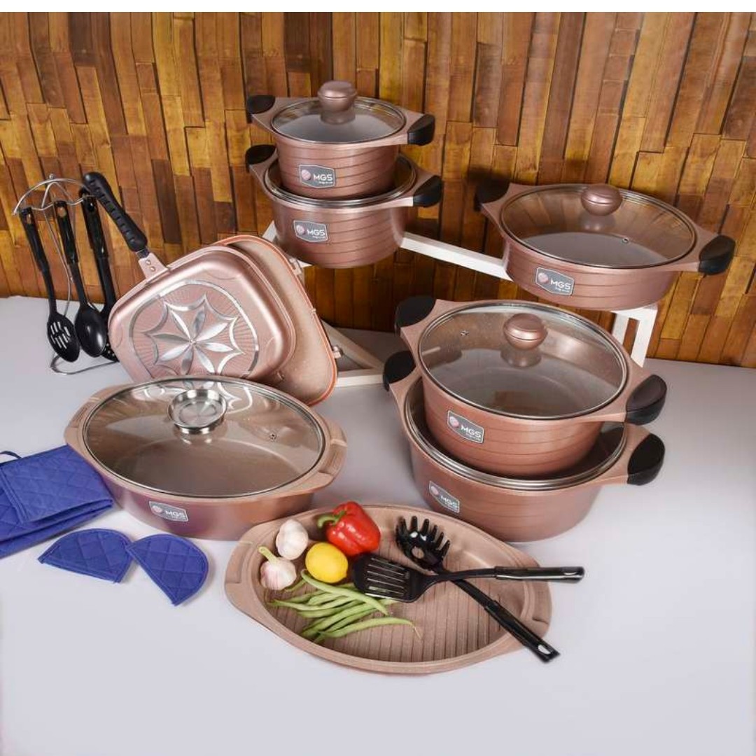 سرویس قابلمه 25 پارچه ام جی اس مدل کره B(ارسال رایگان)