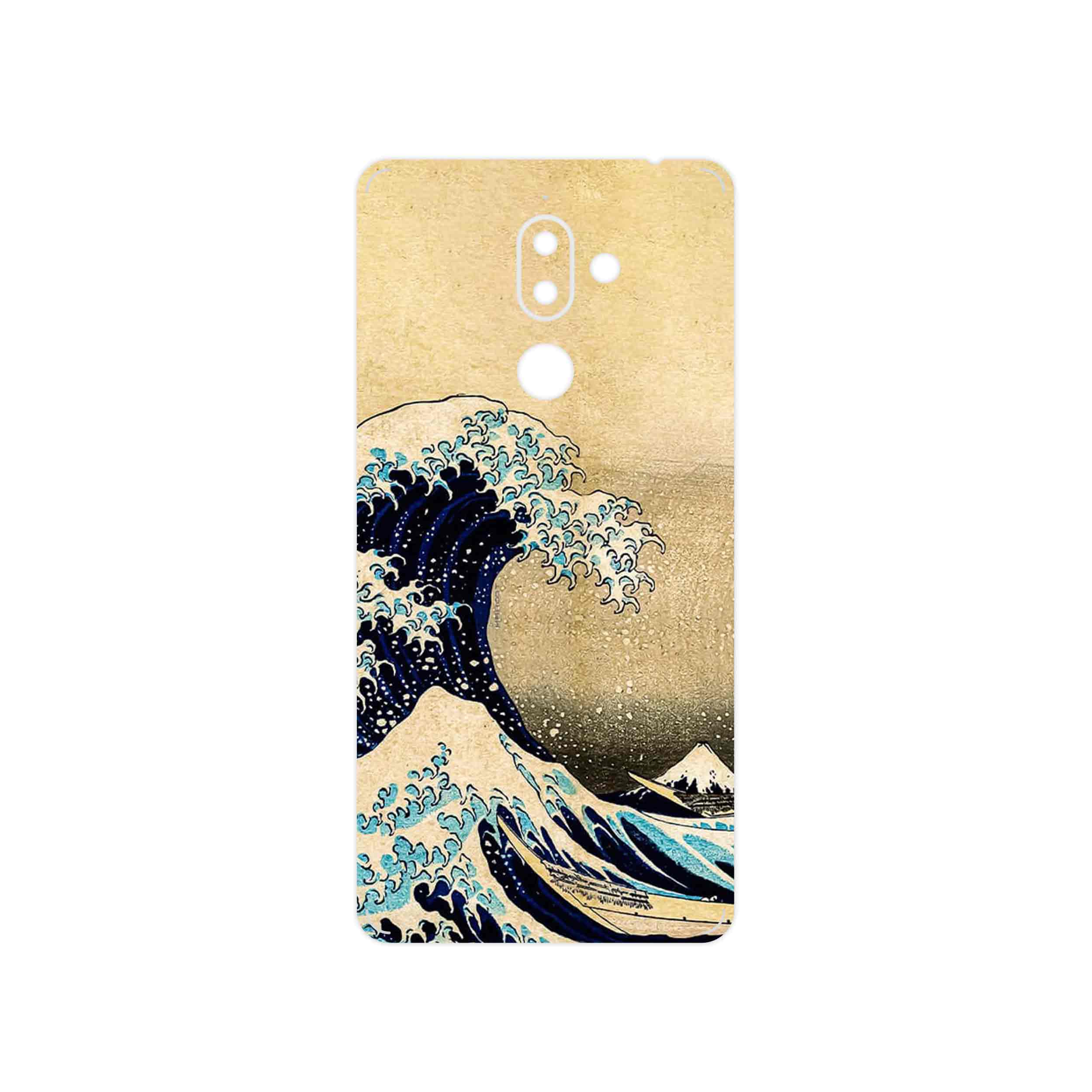 برچسب پوششی ماهوت مدل The Great Wave off Kanagawa of Hokusai مناسب برای گوشی موبایل نوکیا 7 Plus