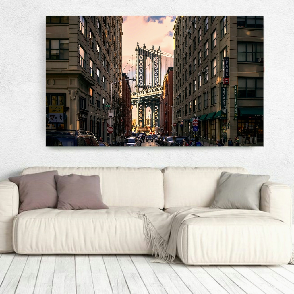  تابلو بوم طرح شهر نیویورک مدل BH127