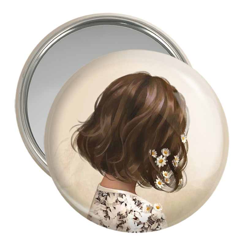 آینه جیبی خندالو مدل دخترانه کد 25643