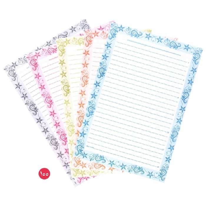 کاغذ خط دار بسته 100 عددی