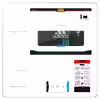 برچسب پوششی ماهوت مدل adidas-Logo مناسب برای تبلت سامسونگ Galaxy Tab A 10.1 2016 T585