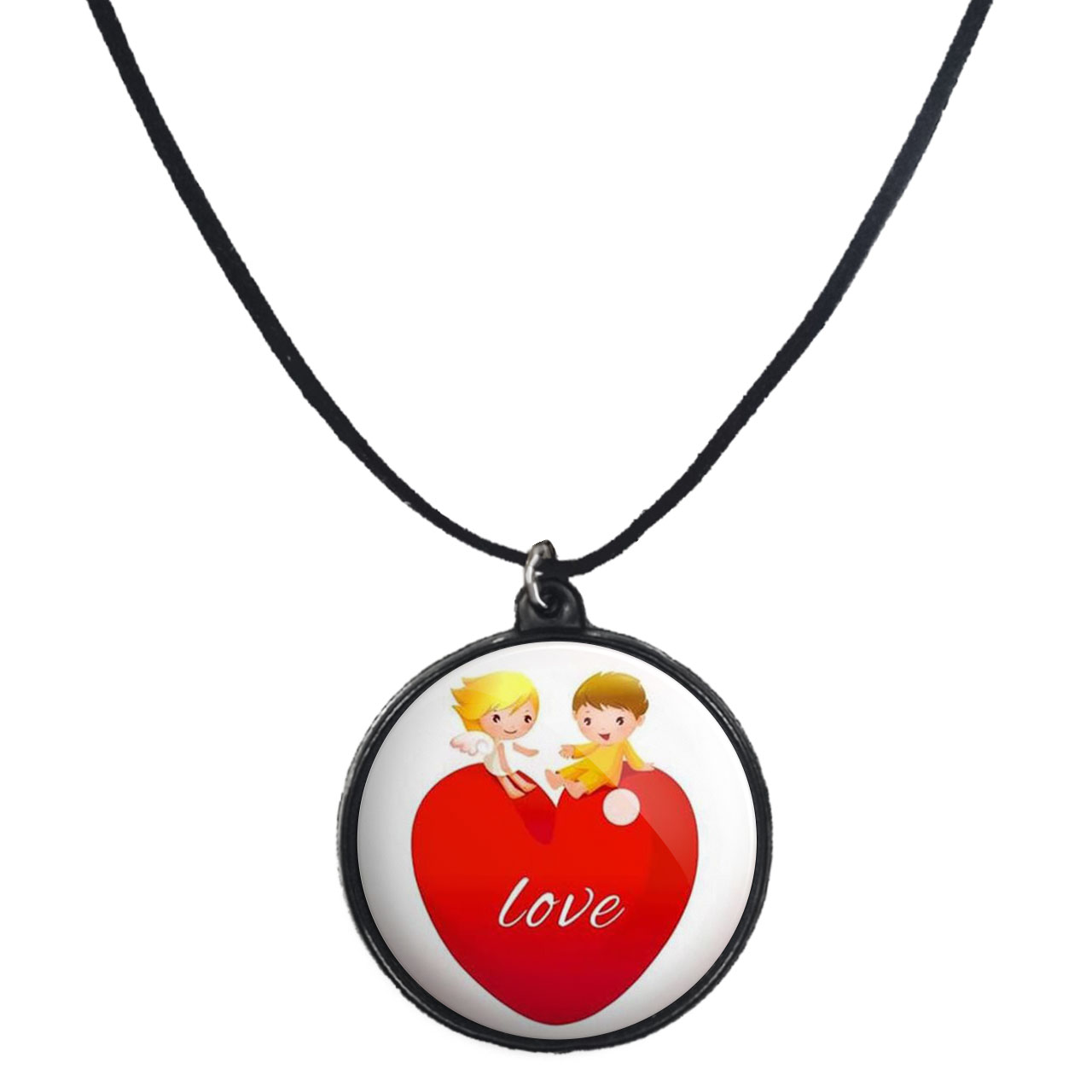 گردنبند پرمانه طرح عاشقانه کد pmb.5346 مدل دو طرفه