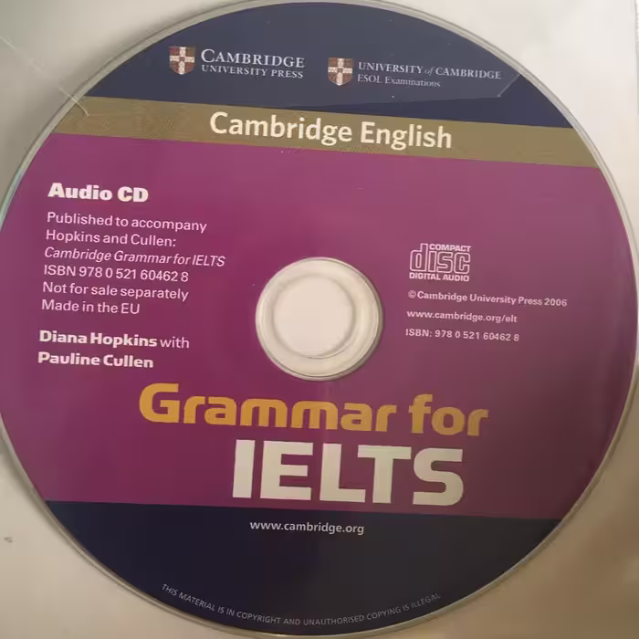 کتاب Cambridge English Grammar For Ielts With Answers اثر Dِiana Hopkins With Pauline Cullen انتشارات Cambridge