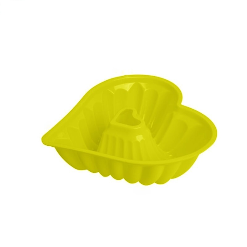 قالب ژله مدل سیلیکونی طرح قلب شیفون دار کد LP214