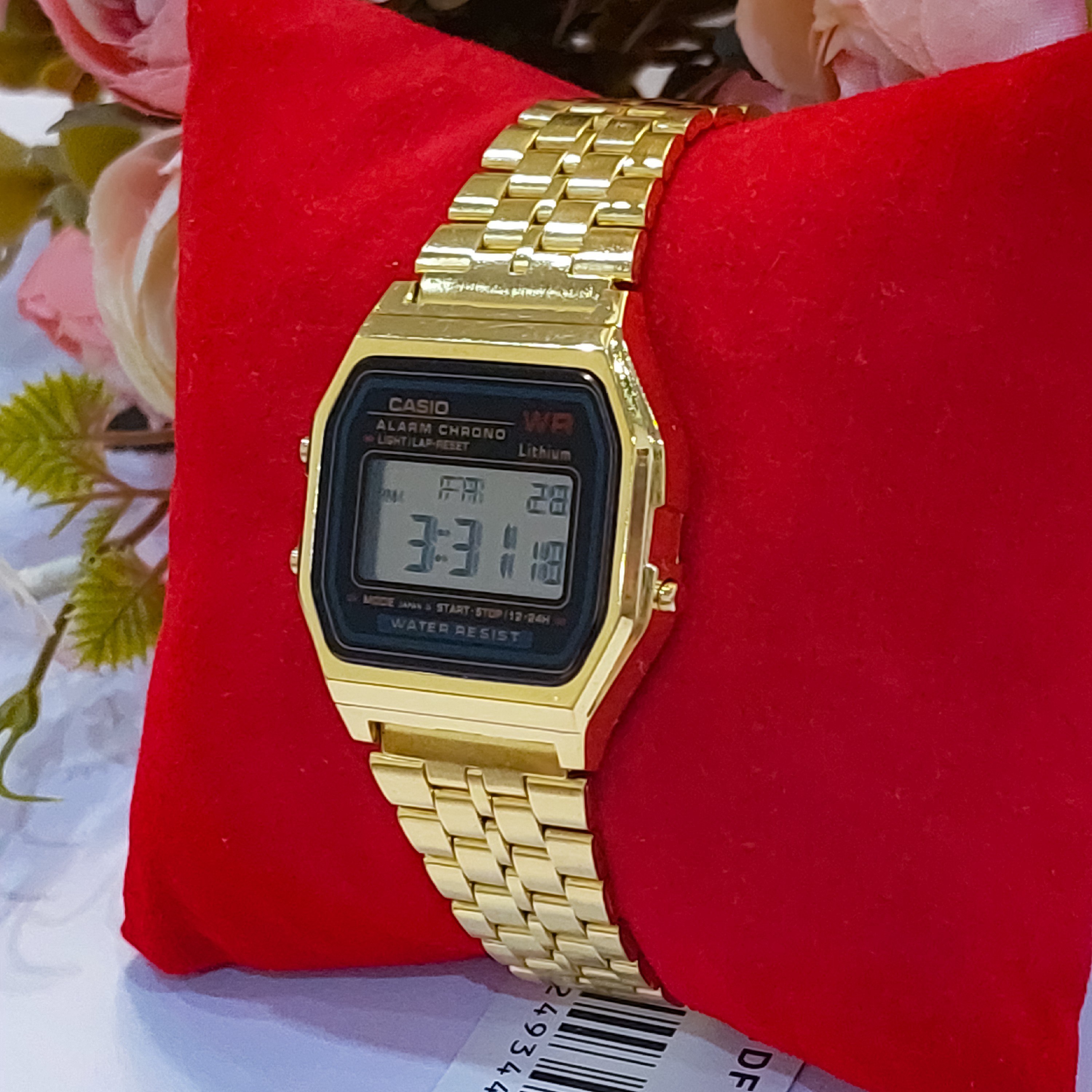 ساعت دیجیتالی کاسیو نوستالژی طلایی مدل A159 GOLD