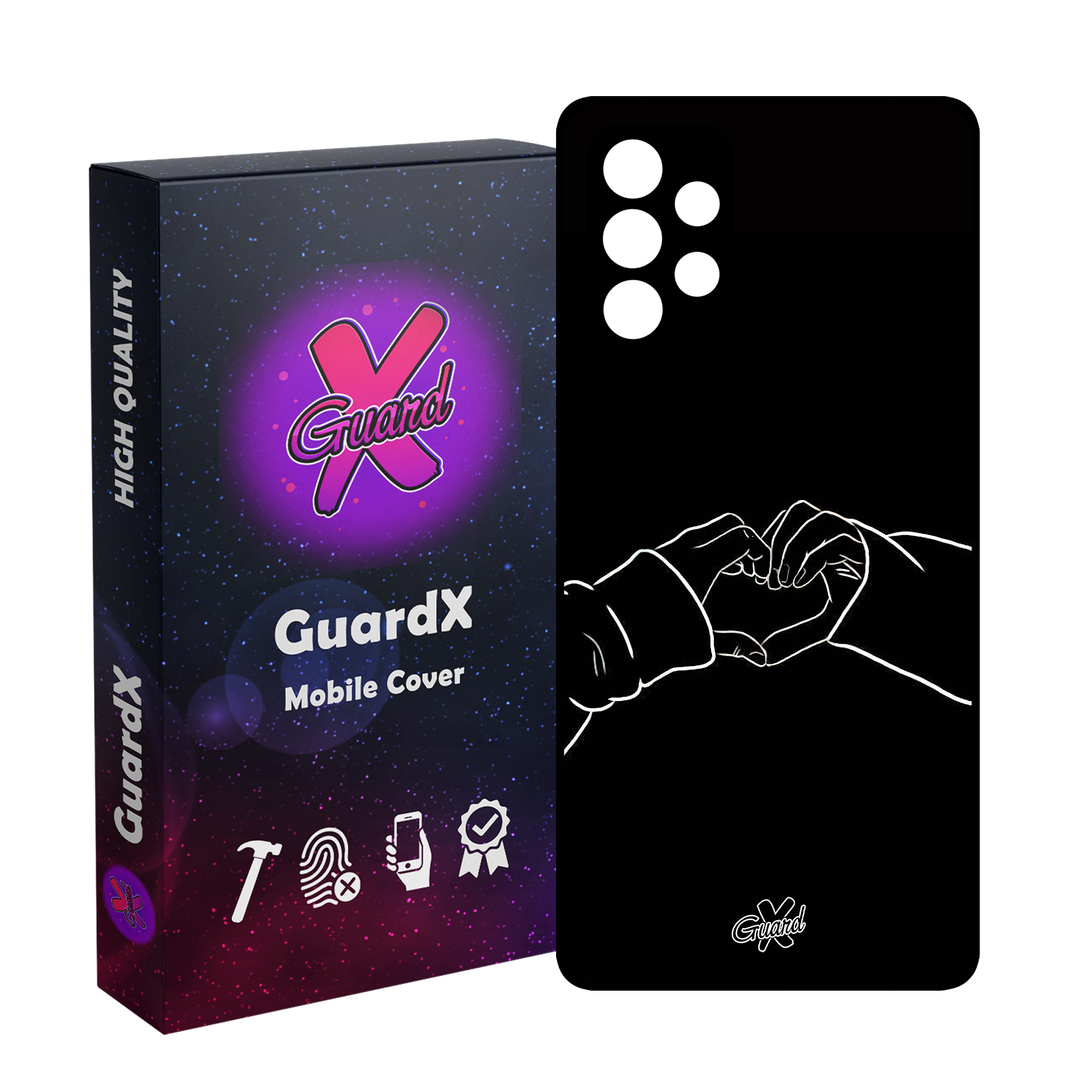 کاور گارد ایکس طرح Love مدل Glass10517 مناسب برای گوشی موبایل سامسونگ Galaxy A23 4G